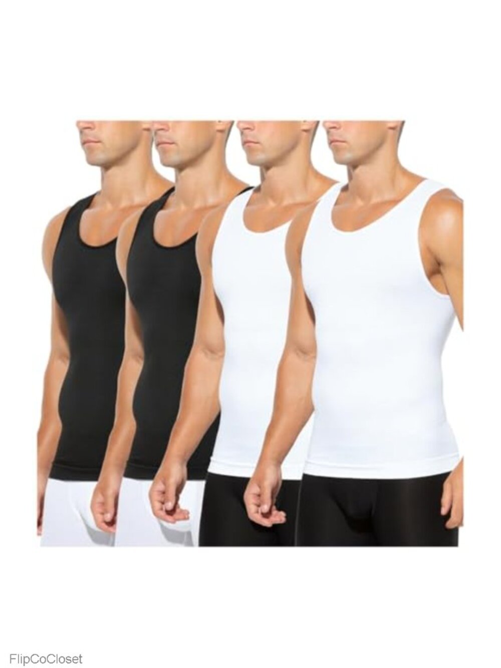 Men Compression Shirt Slimming Body Shaper Tank Top Polyester Spandex